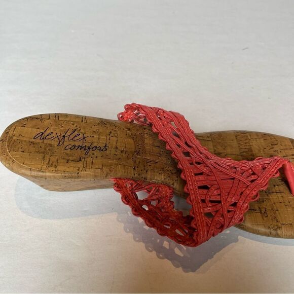 Dexflex Comfort Women's Sandals Size 9 Cork Tan/Pink - Picture 8 of 8